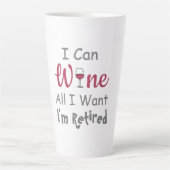 Wijn alles wat ik wil latte mok (Voorkant)