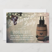 Wijn Barrel Graps Pensioenpartij Kaart (Voorkant)