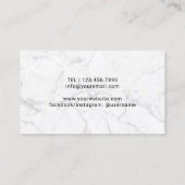 Wijn Bartender Professional Sommelier Classy Zwart Visitekaartje (Achterkant)