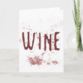Wijn Bedankkaart (Voorkant)