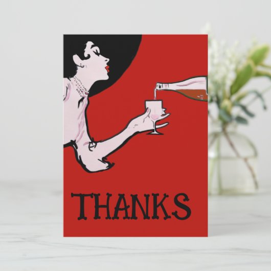 Wijn, bedankt (Staand voorkant)