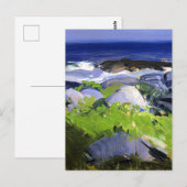Wijn begroeide kust, Monhegan Island, Maine, Briefkaart (Voorkant / Achterkant)
