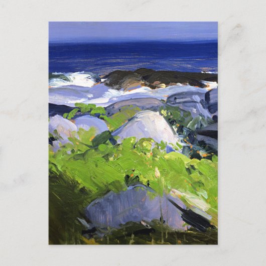 Wijn begroeide kust, Monhegan Island, Maine, Briefkaart (Voorkant)