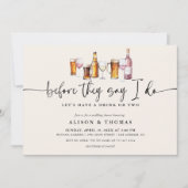 Wijn & Bier Trouwdouche | Verlovingsgroep Kaart (Voorkant)