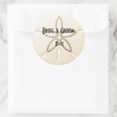 Wijn Bierfles Strand Zand Dollar Bruiloft Labels (Tas)