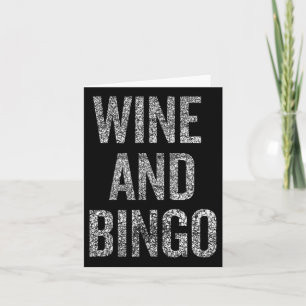 Wijn Bingo Grappige Quote Sarcastische Humor Kaart