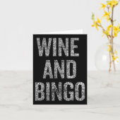 Wijn Bingo Grappige Quote Sarcastische Humor Kaart (Gele Bloem)