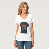 Wijn binnen t-shirt (Voorkant volledig)
