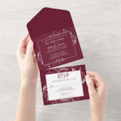 Wijn bloedig in één uitnodiging (Afscheurbaar)