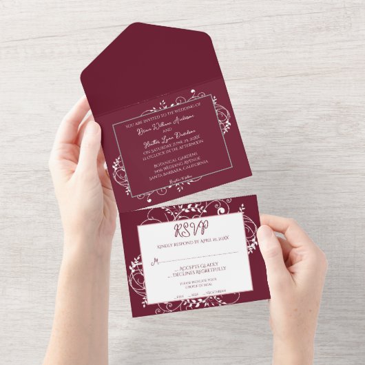 Wijn bloedig in één uitnodiging (Afscheurbaar)