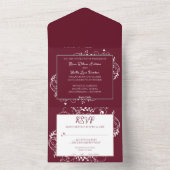 Wijn bloedig in één uitnodiging (Binnen)