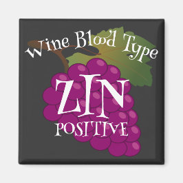 Wijn Bloedtype Zin Positief o ab b negatief Magneet