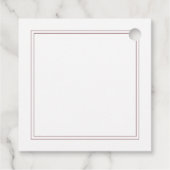 Wijn Bordeaux Burgandy Modern Classic Minimalist Bedankjes Labels (Achterkant)