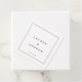 Wijn Bordeaux Burgandy Modern Classic Minimalist Bedankjes Labels (In situ)