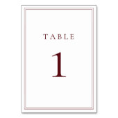 Wijn Bordeaux Classic Minimalist Kaart (Achterkant)