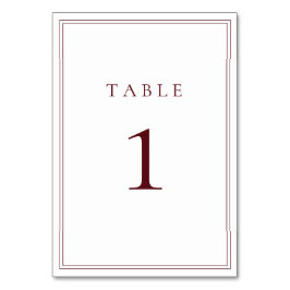 Wijn Bordeaux Classic Minimalist Kaart