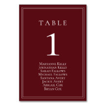 Wijn Bordeaux Classic Tafelnummer Zitkaart