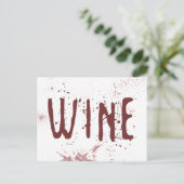 Wijn Briefkaart (Staand voorkant)