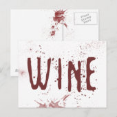 Wijn Briefkaart (Voorkant / Achterkant)