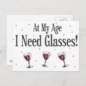 Wijn Briefkaart (Voorkant / Achterkant)