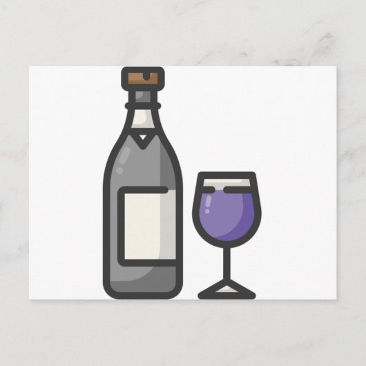 wijn briefkaart (Voorkant)