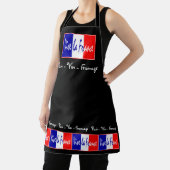 Wijn Brood en kaas Vive La France Frankrijk Schort (Insitu)