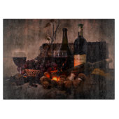 Wijn-, brood- en nog niet-gelegeerde druiven snijplank (Voorkant)