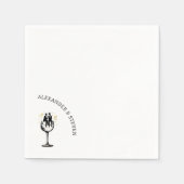 Wijn Bruidegom Servet (Voorkant)