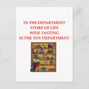 WIJN-cadeaus voor het proeven Briefkaart