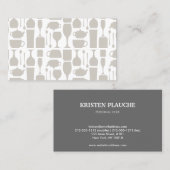 Wijn Cafe Bar Patroon in Tan Visitekaartje (Voorkant / Achterkant)