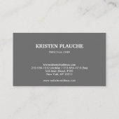 Wijn Cafe Bar Patroon in Tan Visitekaartje (Achterkant)