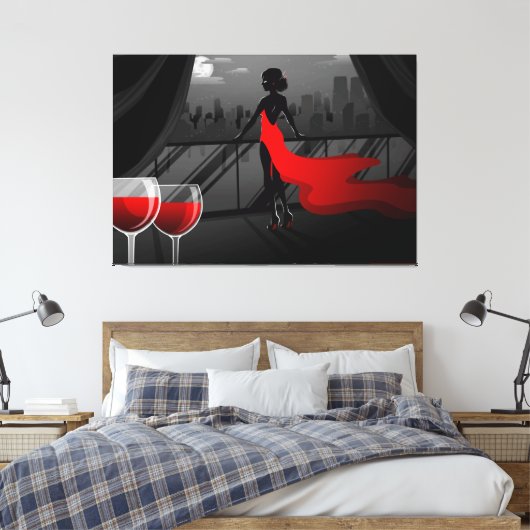 _wijn canvas afdruk (Insitu (Slaapkamer))