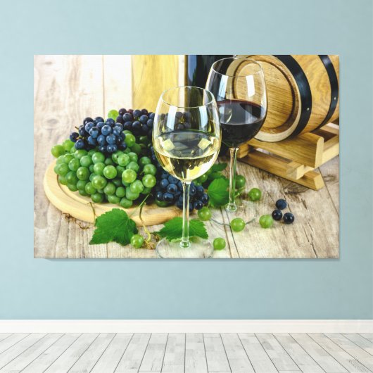 Wijn Canvas Afdruk (Insitu (Houten vloer))