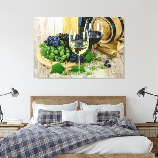 Wijn Canvas Afdruk (Insitu (Slaapkamer))