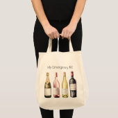 Wijn Carry Tote Tas met Grappige Spreuk (Voorkant (product))