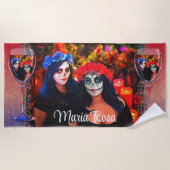 Wijn, Catrina's, Bloemen & Kaarsen 1718 Strandlaken (Voorkant)