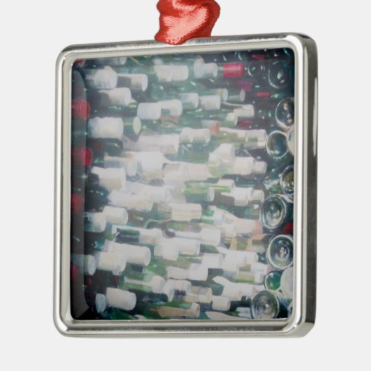 Wijn Cellar 2012 Metalen Ornament (Links)