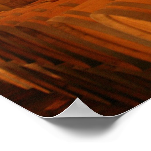 Wijn Cellar Barrells Poster (Hoek)