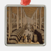 Wijn Cellar bij Jerez de la Frontera Metalen Ornament (Voorkant)