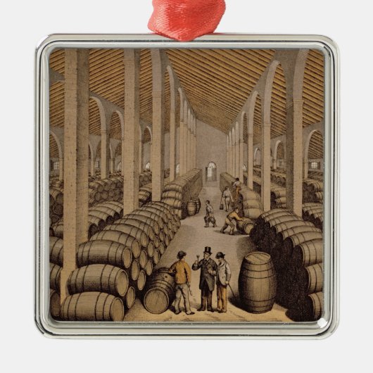 Wijn Cellar bij Jerez de la Frontera Metalen Ornament (Voorkant)