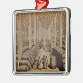 Wijn Cellar bij Jerez de la Frontera Metalen Ornament (Links)