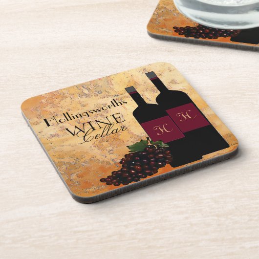 Wijn Cellar - Gepersonaliseerd Onderzetter (Linkerzijde)