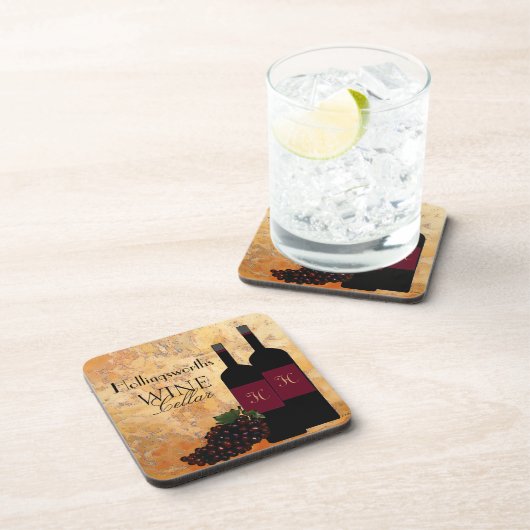 Wijn Cellar - Gepersonaliseerd Onderzetter (Rechterzijde)