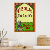 Wijn Cellar Poster (Keuken)
