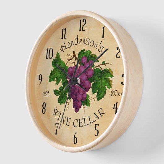 Wijn Cellar Vineyard-druiven gepersonaliseerd (Hoek)