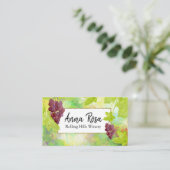 *~* Wijn Cellar Wine Grapes Wineyard Winery Visitekaartje (Staand voorkant)