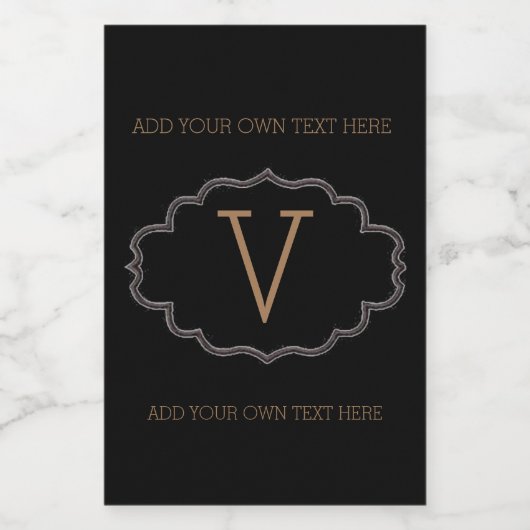 Wijn /champ/water/bier/sterke drank Etiket (10 cm  (Enkel label)