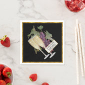 Wijn Champagne Glazen Bruids Receptie Decor Servet (Insitu)