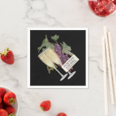 Wijn Champagne Glazen Bruids Receptie Decor Servetten (Insitu)