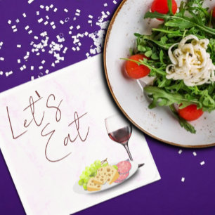 Wijn & Charcuterie Bruidsdouche Servet